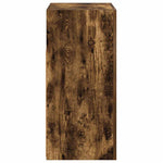 Aparador alto HKH de madera prensada con luces led - Roble ahumado