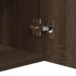 HKH Aparador Alto en derivados de Madera con Luces Led - Roble Marrón