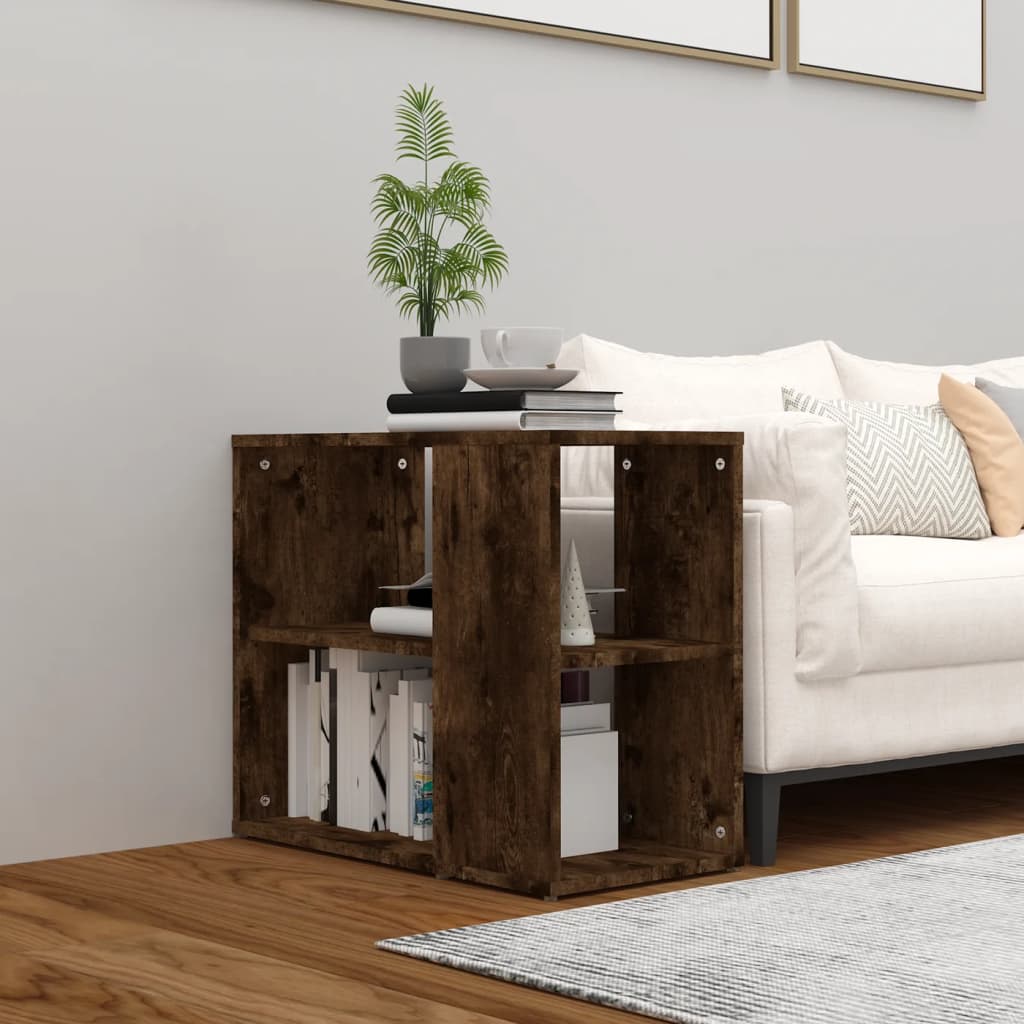 HKH Mueble de Apoyo Clásico en derivados de Madera 60 x 30 x 50 cm - Roble Ahumado