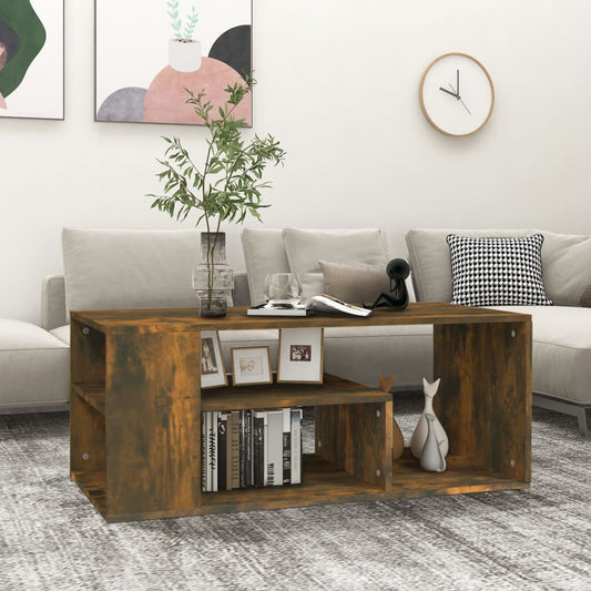 Mesa de centro HKH de roble ahumado en madera manufacturada
