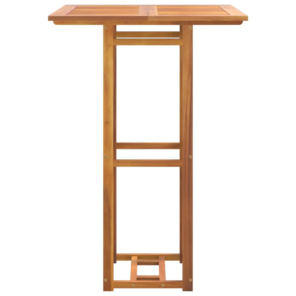 HKH Mesa de Bistrô 75x75x110 Cm Madeira de Acácia Maciça - Marrom