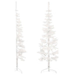 HKH Meia Árvore de Natal Fina com Suporte - Branco