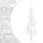 HKH Meia Árvore de Natal Fina com Suporte - Branco