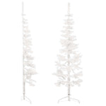 HKH Meia Árvore de Natal Fina com Suporte - Branco