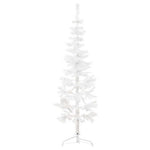 HKH Meia Árvore de Natal Fina com Suporte - Branco