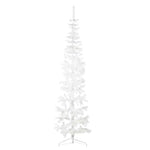 HKH Meia Árvore de Natal Fina com Suporte - Branco