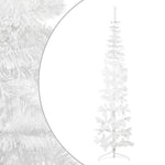 HKH Meia Árvore de Natal Fina com Suporte - Branco