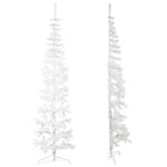 HKH Meia Árvore de Natal Fina com Suporte - Branco