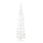 HKH Meia Árvore de Natal Fina com Suporte - Branco
