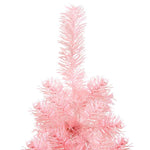 HKH Meia Árvore de Natal Fina com Suporte - Rosa