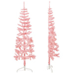HKH Meia Árvore de Natal Fina com Suporte - Rosa