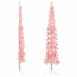 HKH Meia Árvore de Natal Fina com Suporte - Rosa
