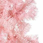 HKH Meia Árvore de Natal Fina com Suporte - Rosa