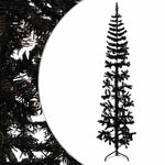 HKH Meia Árvore de Natal Fina com Suporte - Preto