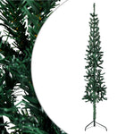 HKH Meia Árvore de Natal Fina com Suporte - Verde
