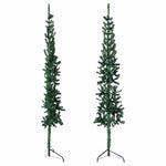 HKH Meia Árvore de Natal Fina com Suporte - Verde