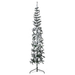 HKH Meia Árvore de Natal Fina com Flocos de Neve