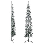 HKH Meia Árvore de Natal Fina com Flocos de Neve