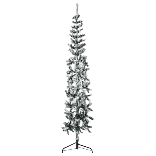 HKH Meia Árvore de Natal Fina com Flocos de Neve