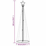 HKH Árvore de Natal em Cone com 108 Luzes LED - Branco Quente