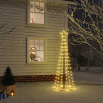 HKH Árvore de Natal em Cone com 108 Luzes LED - Branco Quente