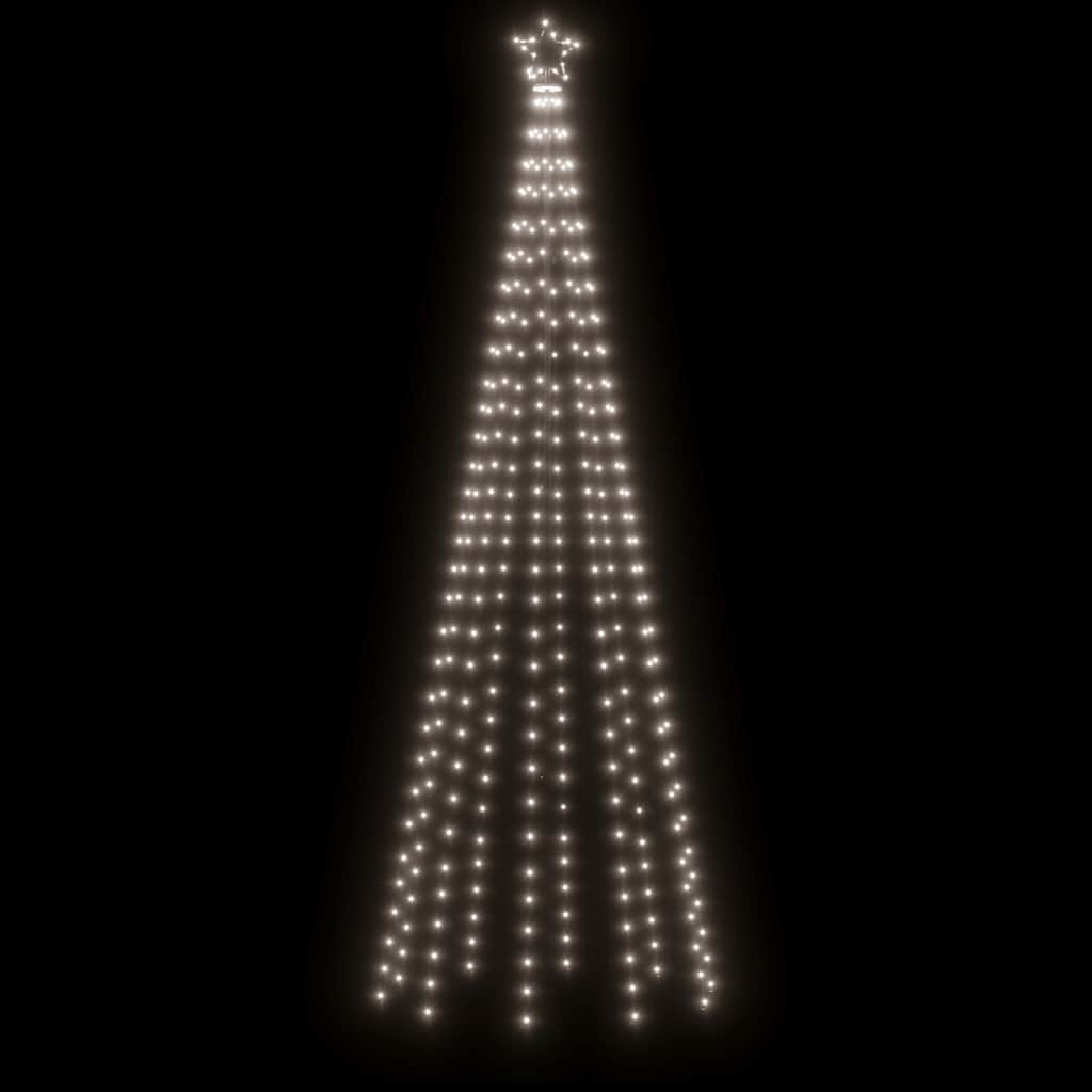 HKH Árvore de Natal em Cone com 310 Luzes LED - Branco Frio