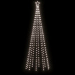 HKH Árvore de Natal em Cone com 310 Luzes LED - Branco Frio