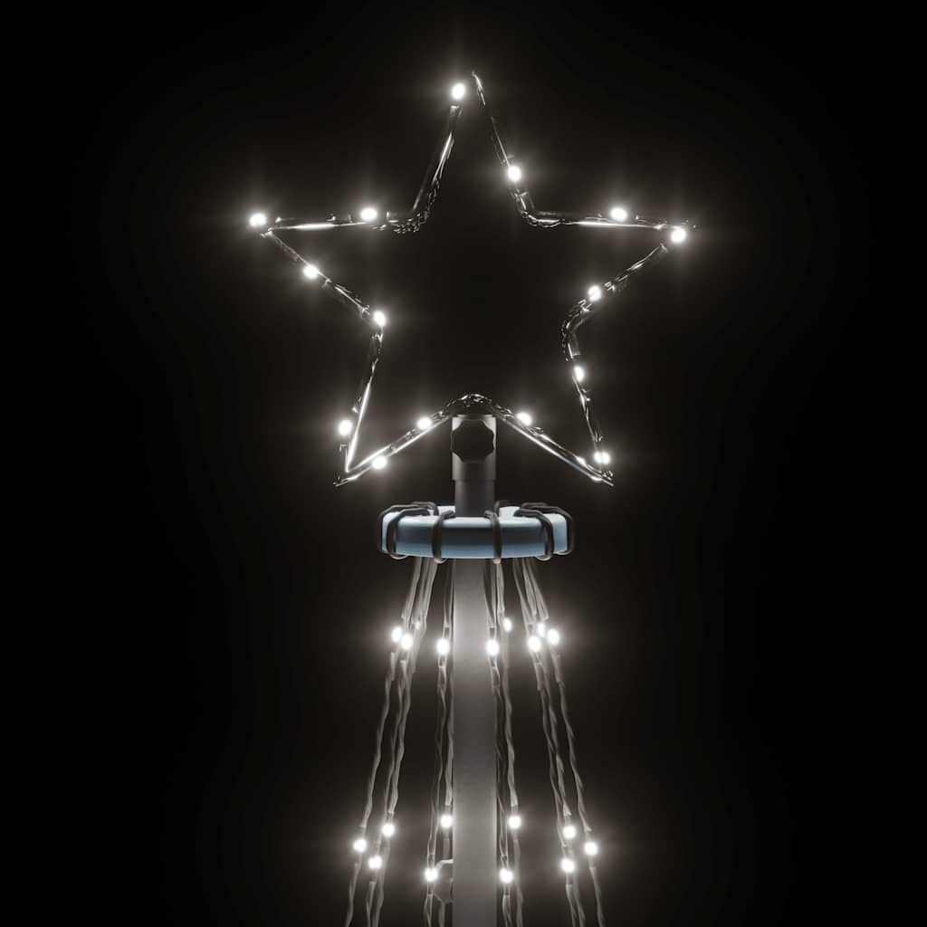 HKH Árvore de Natal em Cone com 310 Luzes LED - Branco Frio