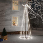 HKH Árvore de Natal em Cone com 310 Luzes LED - Branco Frio