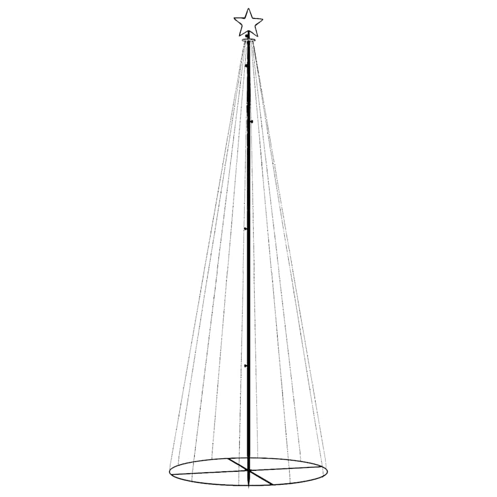 HKH Árvore de Natal em Cone com 310 Luzes LED - Azul