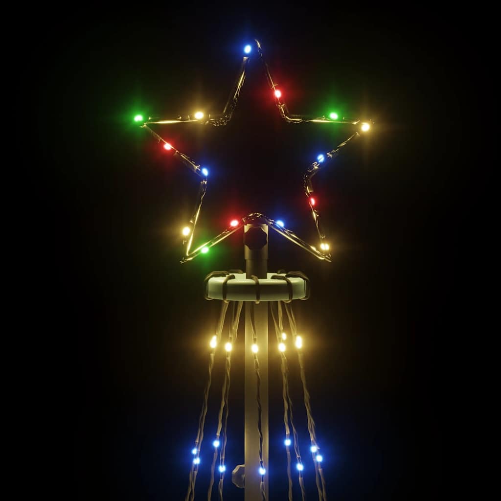 HKH Árvore de Natal em Cone com 310 Luzes LED - Colorido