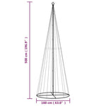 HKH Árvore de Natal em Cone com 732 Luzes LED - Branco Quente