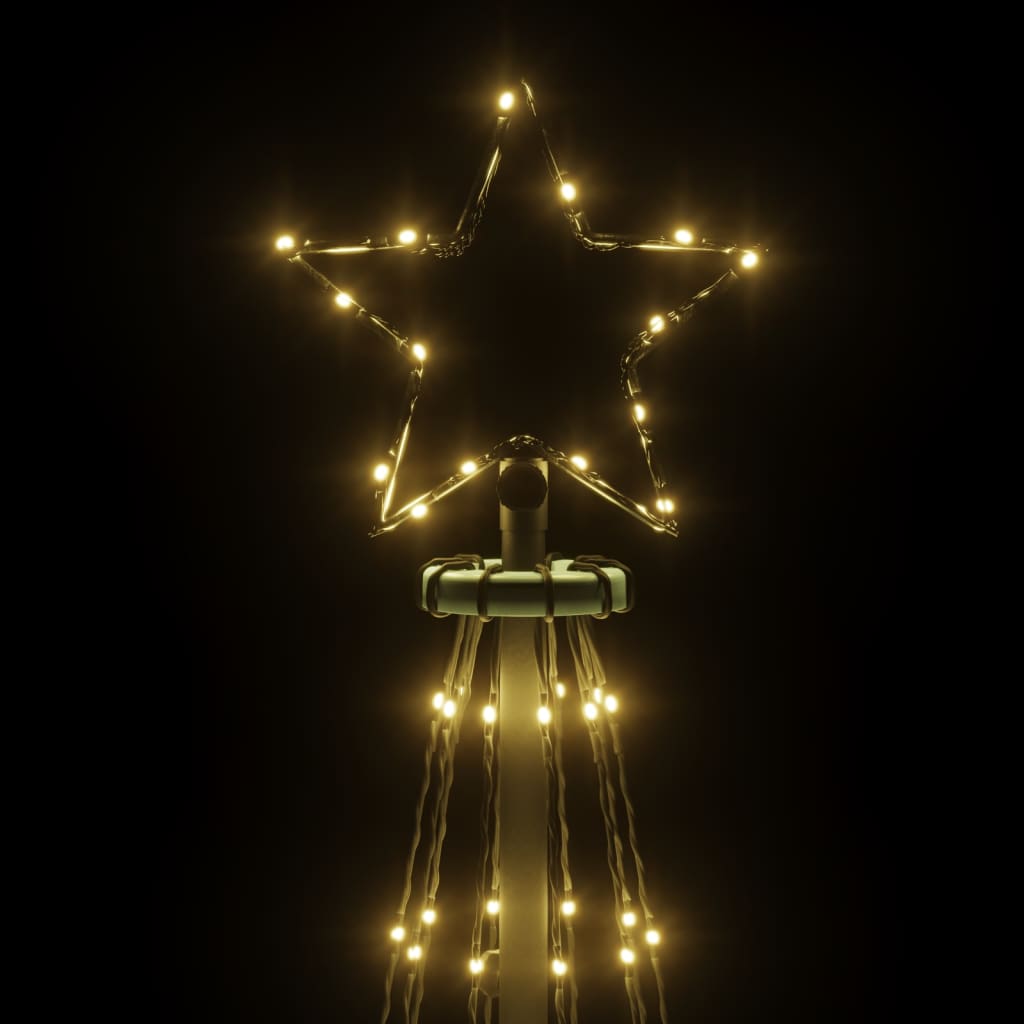 HKH Árvore de Natal com Espeto 108 Luzes LED - Branco Quente