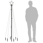 HKH Árvore de Natal com Espeto 108 Luzes LED - Branco Quente