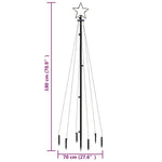 HKH Árvore de Natal com Espeto 108 Luzes LED - Branco Quente