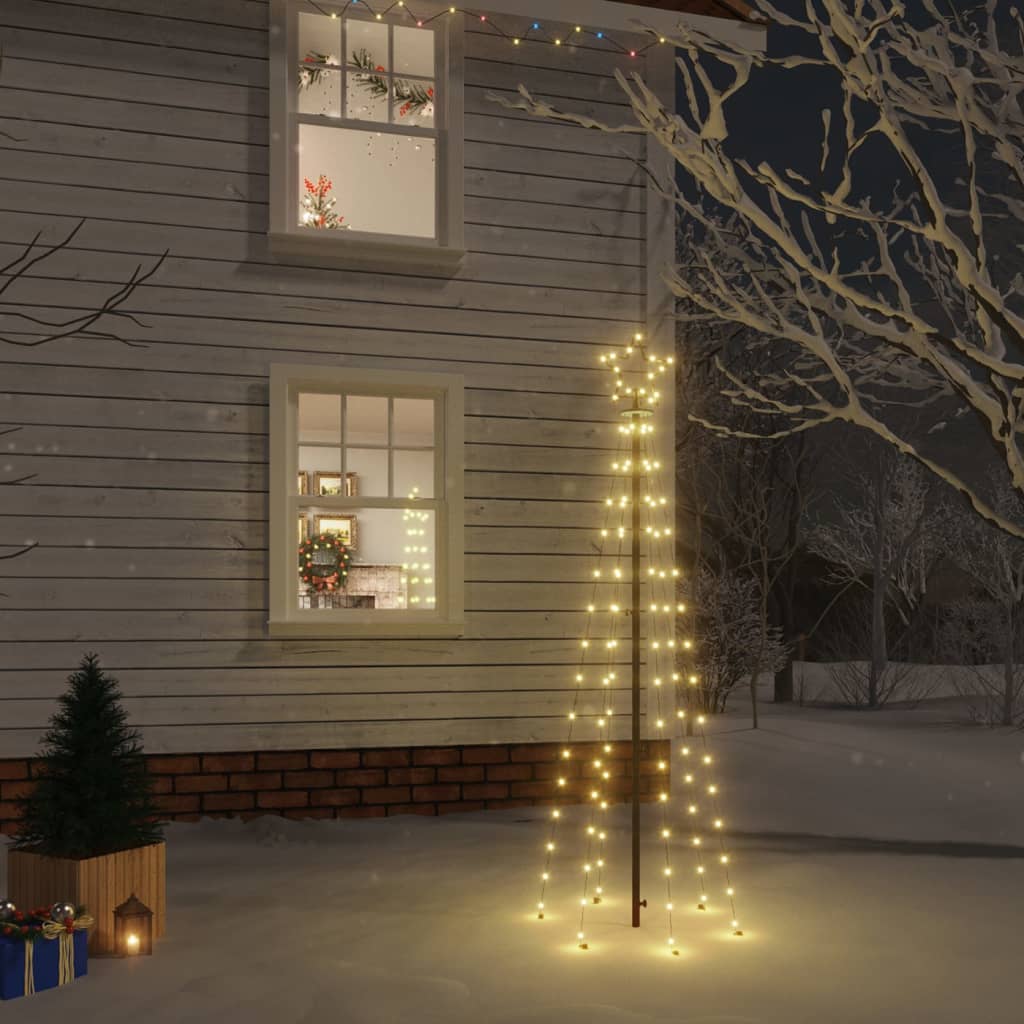 HKH Árvore de Natal com Espeto 108 Luzes LED - Branco Quente