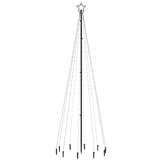 HKH Árvore de Natal com Espigão e 310 Luzes LED - Branco Quente