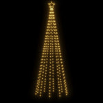 HKH Árvore de Natal com Espigão e 310 Luzes LED - Branco Quente