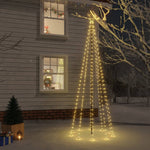 HKH Árvore de Natal com Espigão e 310 Luzes LED - Branco Quente
