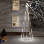 HKH Árvore de Natal com Espigão e 310 Luzes LED - Branco Frio