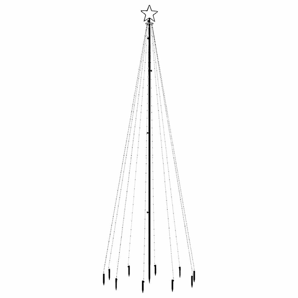 HKH Árvore de Natal com Espigão e 310 Luzes LED - Colorido