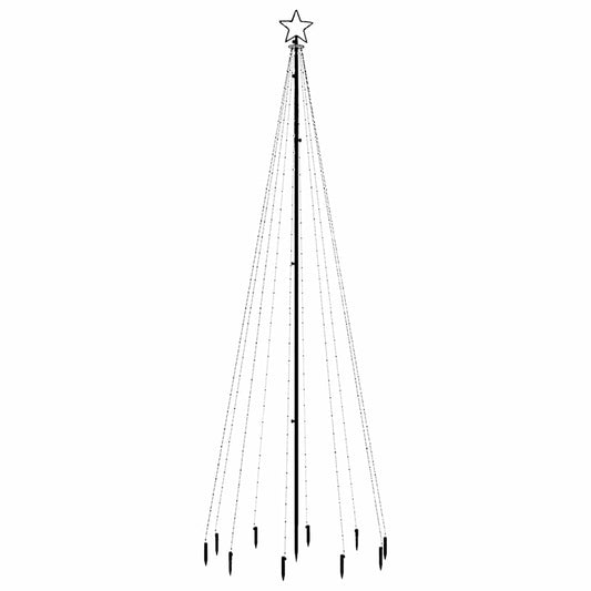 HKH Árvore de Natal com Espigão e 310 Luzes LED - Colorido