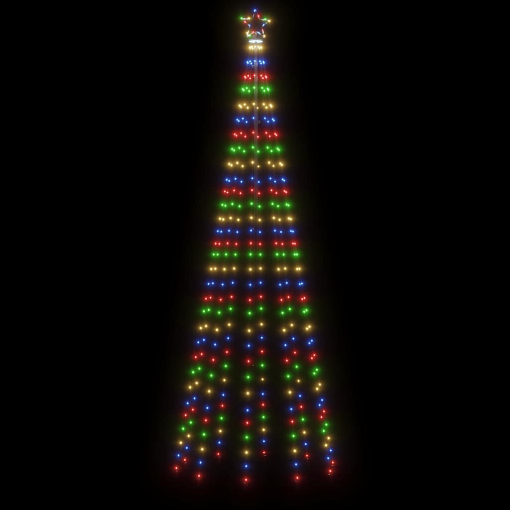 HKH Árvore de Natal com Espigão e 310 Luzes LED - Colorido