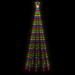 HKH Árvore de Natal com Espigão e 310 Luzes LED - Colorido