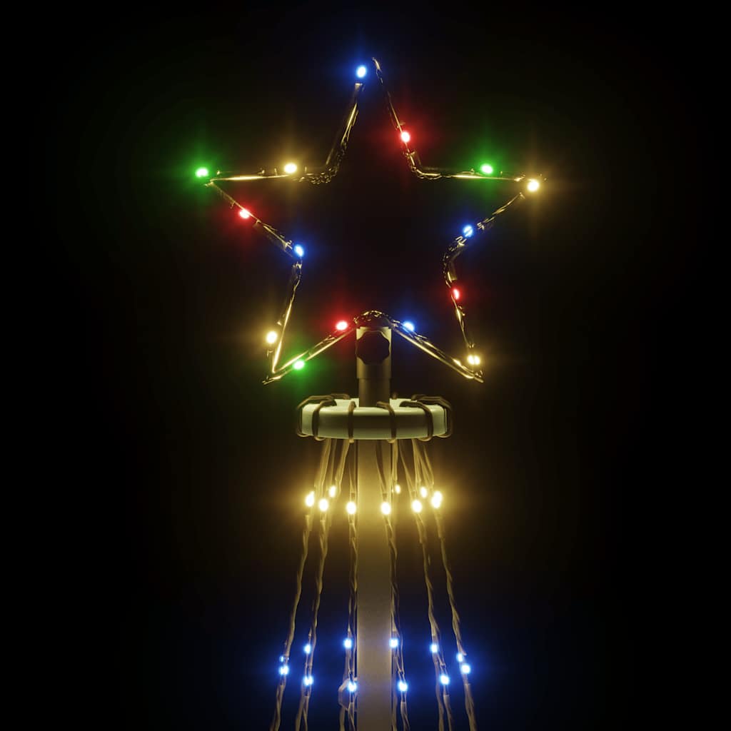 HKH Árvore de Natal com Espigão e 310 Luzes LED - Colorido