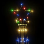 HKH Árvore de Natal com Espigão e 310 Luzes LED - Colorido