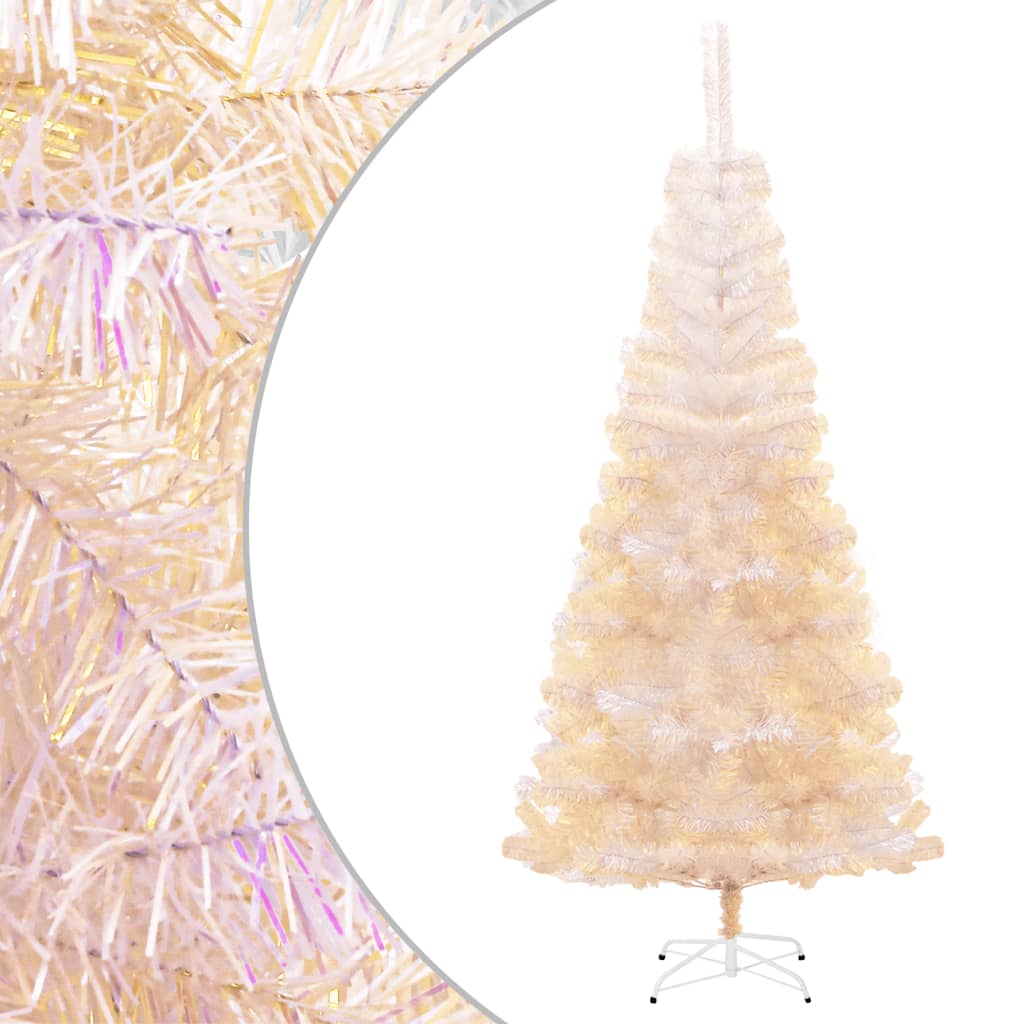 HKH Árvore Natal Artificial + Pontas Iridescentes Branco em PVC