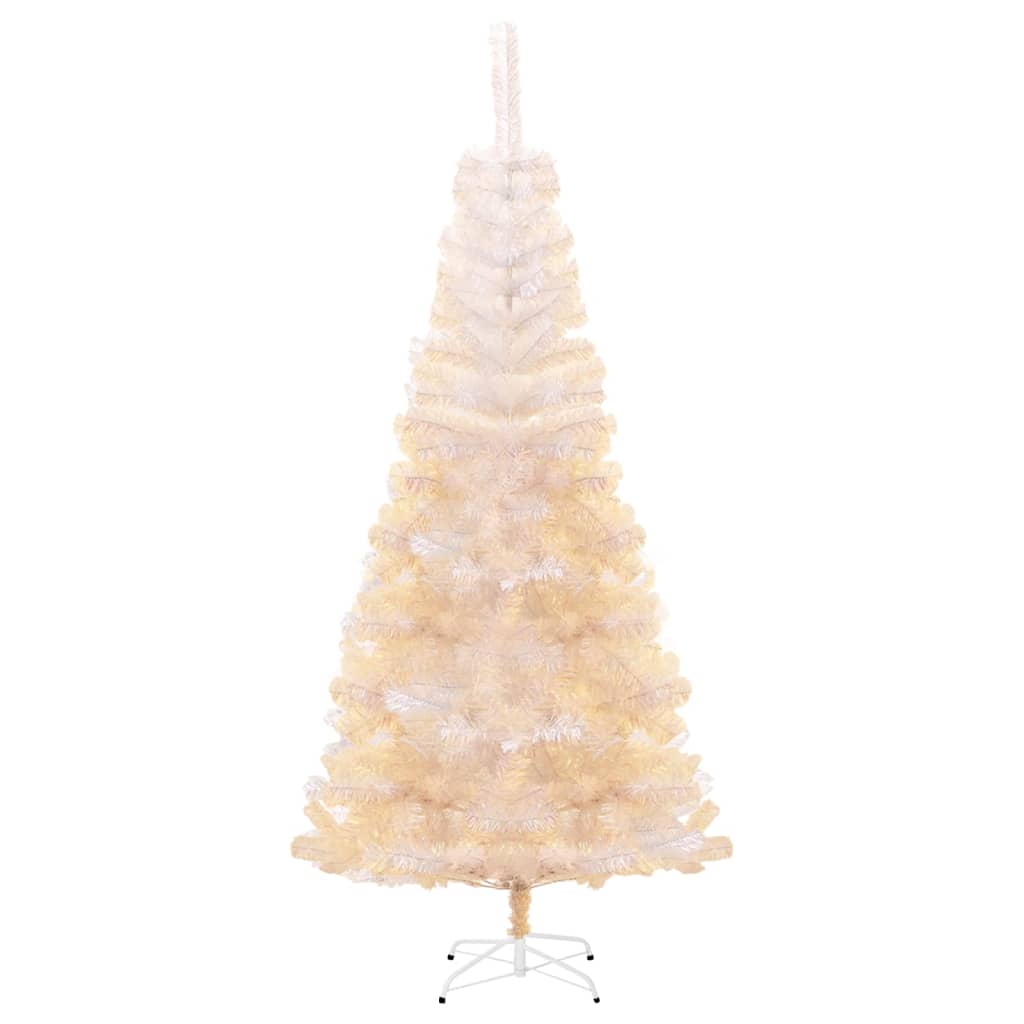 HKH Árvore Natal Artificial + Pontas Iridescentes Branco em PVC