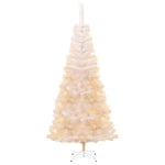 HKH Árvore Natal Artificial + Pontas Iridescentes Branco em PVC