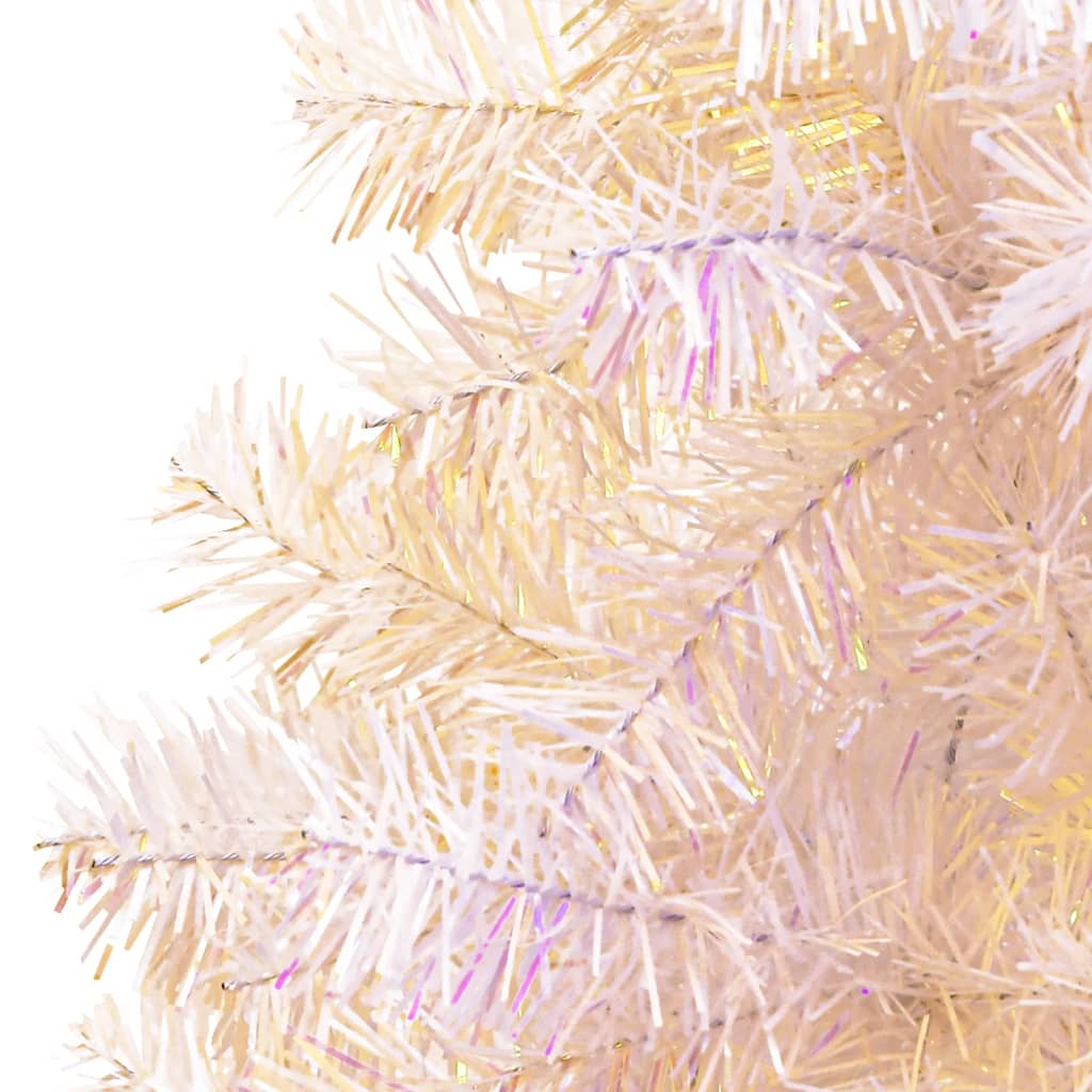 HKH Árvore Natal Artificial + Pontas Iridescentes Branco em PVC